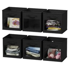 SpaceAid 6 Pac Fabric Storage Cubes