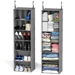 SpaceAid 2 Pack Hanging Closet Organizer -NeatNest Store 1.2 edaa89aa 8803 4eb2 82ac c2bdcb8c87ed