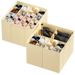 SpaceAid 2 Pac Space-Saving Shoe Organizer For Closet -NeatNest Store 1.3 197b3831 7db3 4199 a795 3df0bbe743cc