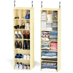 SpaceAid 2 Pack Hanging Closet Organizer -NeatNest Store 1.3 8188055a 699d 46f9 830a eabc0cb0d2fb