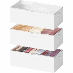 3 Pack 10" High Under Bed Storage Bins With Lids 11 3 Pack 10" High Under Bed Storage Bins With Lids -NeatNest Store 11