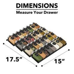 SpaceAid Drawer Organizer For Spices With 32 Spice Jars, 15" Wide X 17.5" Deep 9 SpaceAid Drawer Organizer For Spices With 32 Spice Jars, 15" Wide X 17.5" Deep -NeatNest Store 1605 4 2