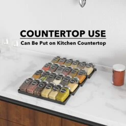 SpaceAid In Drawer Spice Organizer With 24 Spice Bottles, 11.25" Wide X 17.5" Deep -NeatNest Store 1605 6 1