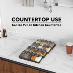 SpaceAid Spice Drawer Storage Organizer With 20 Glass Spice Jars, 9-1/2" Wide X 17-1/2" Deep -NeatNest Store 1605 6 fbb20d0f cfc4 4c9c b2a4 33ec6b7974b9