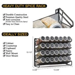 SpaceAid® Cabinet Spice Rack Organizer Space Saving Wire Metal Spice Organizer With 28 Jars -NeatNest Store 1609 04 dcd2b3fb be50 49bc 9b6d 4ed2d65909df