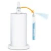 SpaceAid® 2 In 1 Under Cabinet Paper Towel Holder With Spray Bottle Inside Center In White
