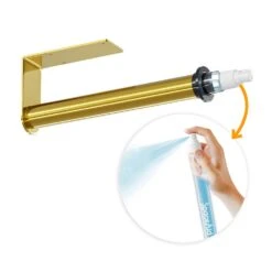 SpaceAid® SprayNeat 2-in-1 Wall Mount Paper Towel Holder With Spray Bottle In Gold
