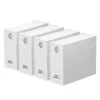 SpaceAid 4 Pack Bed Sheet Folder And Organizer Storage For Linen Closet, White