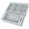 SpaceAid Ziplock Bag Storage Organizer For Sandwich And Snack, 4 Pack, Gray