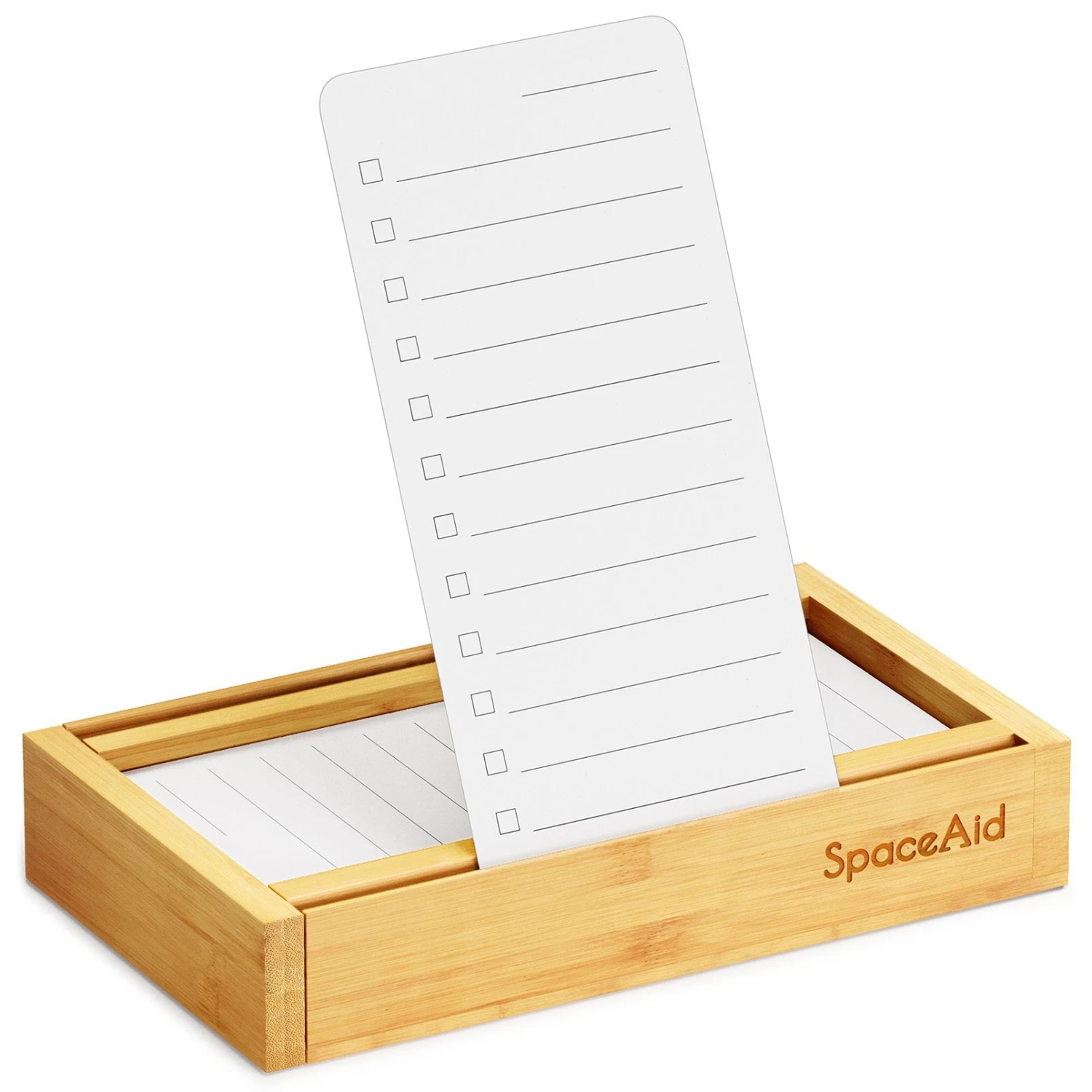 SpaceAid PlannerNeat 2024 To Do List Planner, Daily Weekly Monthly ToDo Checklist Notepad Organizer With Bamboo Holder & 50 Cards 4 SpaceAid PlannerNeat 2024 To Do List Planner, Daily Weekly Monthly ToDo Checklist Notepad Organizer With Bamboo Holder & 50 Cards - Image 4