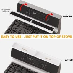 SpaceAid Bamboo Over The Stove Shelf, 30" Wide, White -NeatNest Store 1609 3 2 5ad0b996 c4f8 4ed7 addf 80e537d08cb6