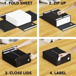 SpaceAid 6 Pack Bed Sheets Organizer And Foldable Storage In Black 9 SpaceAid 6 Pack Bed Sheets Organizer And Foldable Storage In Black -NeatNest Store 1609 3 0d93d4c1 e637 4353 a061 3af82ccc80ea