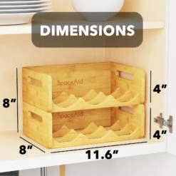 SpaceAid® Water Bottle Organizer Tumbler Organizers, Wine Bottle Storage 9 SpaceAid® Water Bottle Organizer Tumbler Organizers, Wine Bottle Storage -NeatNest Store 1609 3 9381f6b3 c458 4562 a44b e981e8421fc0