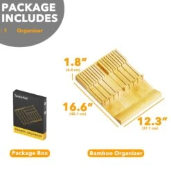 SpaceAid Bamboo Knife Drawer Organizer Insert Holder With 16 Knife Slots And 1 Sharpener Slot -NeatNest Store 1609 4 1 1ff814dd 3191 43b0 9a7b cb69d962fb39