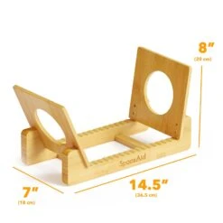 SpaceAid Bamboo Vinyl Record Organizer Storage Holder Shelf, Holds Up To 50 Albums, 7 Or 12 Inch LPs (Natural) -NeatNest Store 1609 4 3 bbe3dc6e 2407 4197 8add dfe2769e89cd