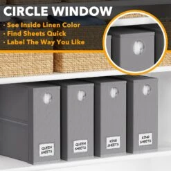 SpaceAid 4 Pack Bed Sheet Organization Folder In Gray 10 SpaceAid 4 Pack Bed Sheet Organization Folder In Gray -NeatNest Store 1609 4 3 c1686616 285b 483f 987b a341ed709ef7