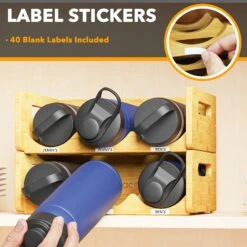 SpaceAid® Water Bottle Organizer Tumbler Organizers, Wine Bottle Storage 10 SpaceAid® Water Bottle Organizer Tumbler Organizers, Wine Bottle Storage -NeatNest Store 1609 4 ca37fdaa f3c0 44ba aeda 3fbdfe32d9c6