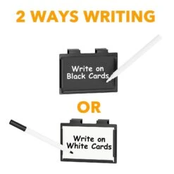 SpaceAid 10 Pack Black Pantry Basket Label Clips On For Storage Bins With 20 Label Cards -NeatNest Store 1609 5 12