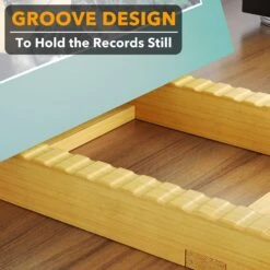 SpaceAid Bamboo Vinyl Record Organizer Storage Holder Shelf, Holds Up To 50 Albums, 7 Or 12 Inch LPs (Natural) -NeatNest Store 1609 5 3 956f1aaf 3b28 44bb bbc7 42bcaa7066bf