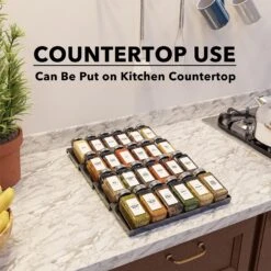 SpaceAid Best Spice Drawer Organizer With 24 Glass Spice Bottles, 11.25" Wide X 17.5" Deep 12 SpaceAid Best Spice Drawer Organizer With 24 Glass Spice Bottles, 11.25" Wide X 17.5" Deep -NeatNest Store 1609 6 17