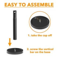 SpaceAid® 2 In 1 Black Countertop Paper Towel Holder With Spray Bottle Inside Center -NeatNest Store 1609 6 4