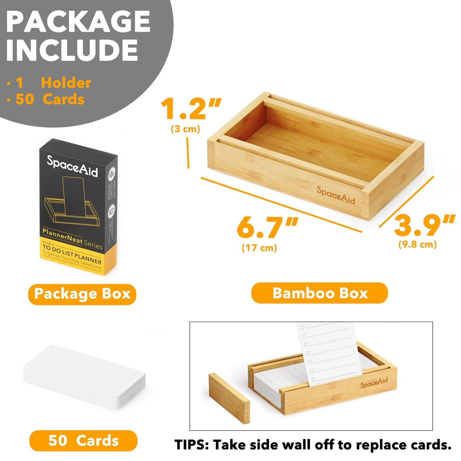 SpaceAid PlannerNeat 2024 To Do List Planner, Daily Weekly Monthly ToDo Checklist Notepad Organizer With Bamboo Holder & 50 Cards 7 SpaceAid PlannerNeat 2024 To Do List Planner, Daily Weekly Monthly ToDo Checklist Notepad Organizer With Bamboo Holder & 50 Cards - Image 7