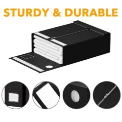 SpaceAid 6 Pack Bed Sheets Organizer And Foldable Storage In Black 12 SpaceAid 6 Pack Bed Sheets Organizer And Foldable Storage In Black -NeatNest Store 1609 6 a8fe6d7a f5e2 4de6 ae43 408cdf985003