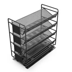 SpaceAid Kitchen Cabinet Pull Out Spice Rack Organizer With 20 Jars And 801 Labels, Right Facing -NeatNest Store 1609 7 13