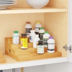 SpaceAid 4 Tier Bamboo Ladder Spice Rack Organizer For Kitchen Cabinet 14 SpaceAid 4 Tier Bamboo Ladder Spice Rack Organizer For Kitchen Cabinet -NeatNest Store 1609 7 4 fa7d5377 30cb 433d a942 6ab41f219a5f