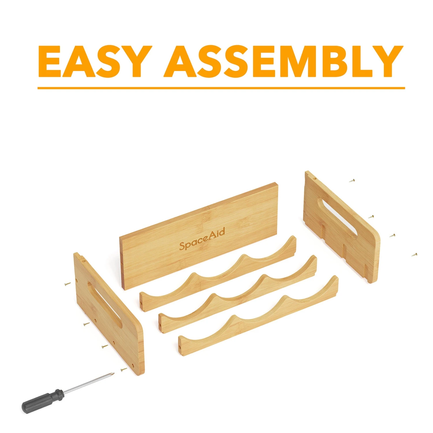 SpaceAid® Water Bottle Organizer Tumbler Organizers, Wine Bottle Storage 5 SpaceAid® Water Bottle Organizer Tumbler Organizers, Wine Bottle Storage - Image 5