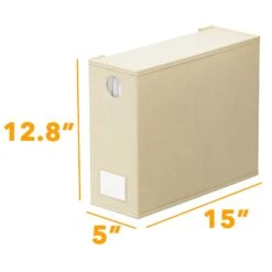 SpaceAid Foldable Bed Sheet Organizer 4 Pack Set, Beige -NeatNest Store 1609 7 835cde0d ff8c 41e3 957c 055e8d4c8b27