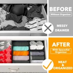 SpaceAid 12 Pack Drawer Organizers For Clothes -NeatNest Store 2.2