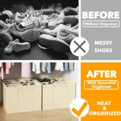 SpaceAid 2 Pac Space-Saving Shoe Organizer For Closet -NeatNest Store 2.3 08b53898 b52f 4629 9571 057112a5714a