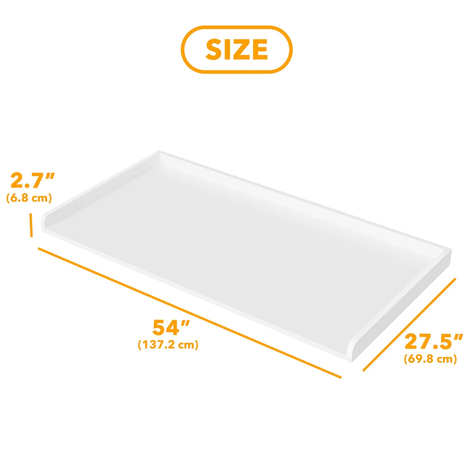 SpaceAid Laundry Room Countertop, White 4 SpaceAid Laundry Room Countertop, White - Image 4