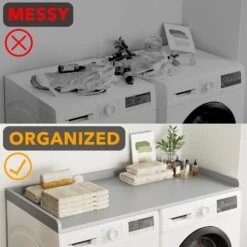 SpaceAid Laundry Countertop,Gray -NeatNest Store 24XYDB DC03 G 1609 3