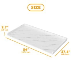 SpaceAid Washer And Dryer Shelf,White Marble -NeatNest Store 24XYDB DC05 WDLS 1609 4