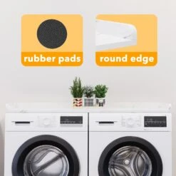 SpaceAid Washer And Dryer Shelf,White Marble -NeatNest Store 24XYDB DC05 WDLS 1609 7