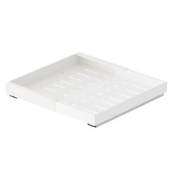 SpaceAid Pull-Out Cabinet Organizer With No-Drill Adhesive For Kitchen And Pantry White, 17" Deep -NeatNest Store 28CTCL 01XK 02W 1609 8