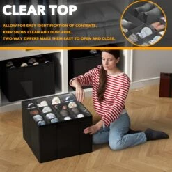 SpaceAid 2 Pac Space-Saving Shoe Organizer For Closet -NeatNest Store 4.1 5c0cdf11 6ac8 446c 8095 27f10269220b