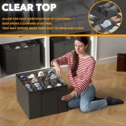 SpaceAid 2 Pac Space-Saving Shoe Organizer For Closet -NeatNest Store 4.2 4829293b de5b 41a0 9f37 be0d9a7b4e2e