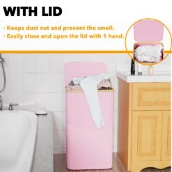 SpaceAid 110L Large Tall Collapsible Laundry Basket With Bamboo Handles -NeatNest Store 4.2 73d26247 7add 44f5 87d9 e6c731ec6b2f