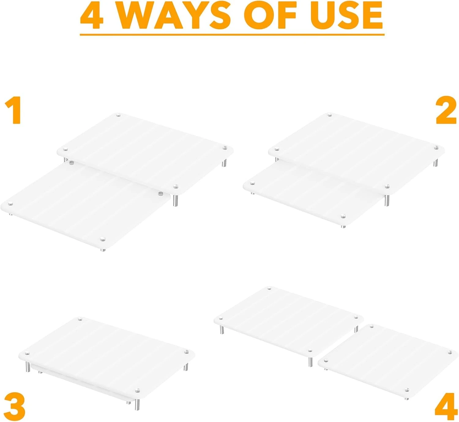 2 Pack Adjustable Stone Drying Mat White 6 2 Pack Adjustable Stone Drying Mat White - Image 6