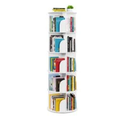 SpaceAid 5 Tier Rotating Bookcase
