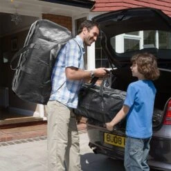 SpaceAid Heavy Duty Moving Bags, Black (8 Pack) -NeatNest Store 6 2