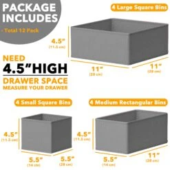 SpaceAid 12 Pack Drawer Organizers For Clothes -NeatNest Store 6.1
