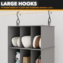 SpaceAid 2 Pack Hanging Closet Organizer -NeatNest Store 6.2 ceb831d5 c59b 4f78 9e31 faf44e425026
