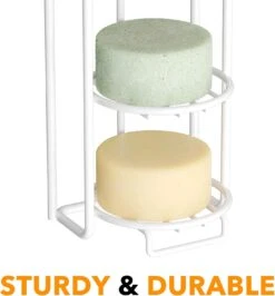 SpaceAid 4 Tier Shampoo Bar Soap Holder For Shower, White -NeatNest Store 61066dtuuiL. AC SL1500