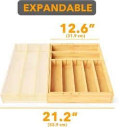 Expandable Kitchen Utensil Organizer 2.5" High Natural -NeatNest Store 61JlV ELzBL. AC SL1500