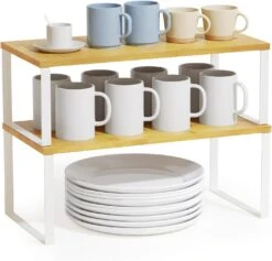 2 Pack Stackable Kitchen Cabinet Organizers Long -NeatNest Store 61NJiMrShzL. AC SL1500