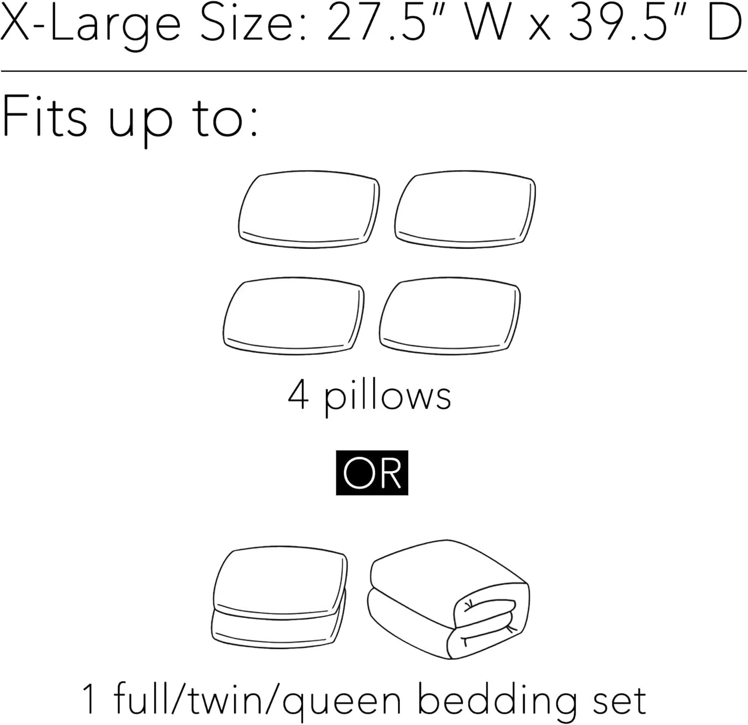 SpaceAid Vacuum Storage Bags X-Large 3 Pack 6 SpaceAid Vacuum Storage Bags X-Large 3 Pack - Image 6